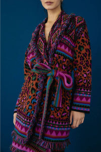 Cardigan Ainika ceinturé - Multicolore