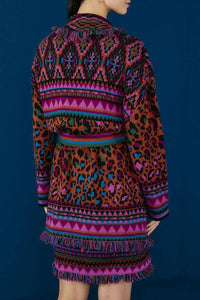 Cardigan Ainika ceinturé - Multicolore