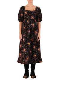 Robe midi Rainbow Suns - Noir