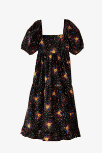 Robe midi Rainbow Suns - Noir