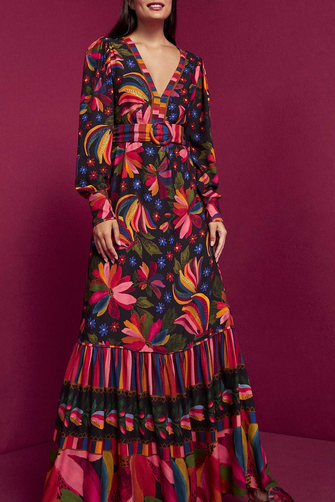 Robe longue Banana Sky - Noir
