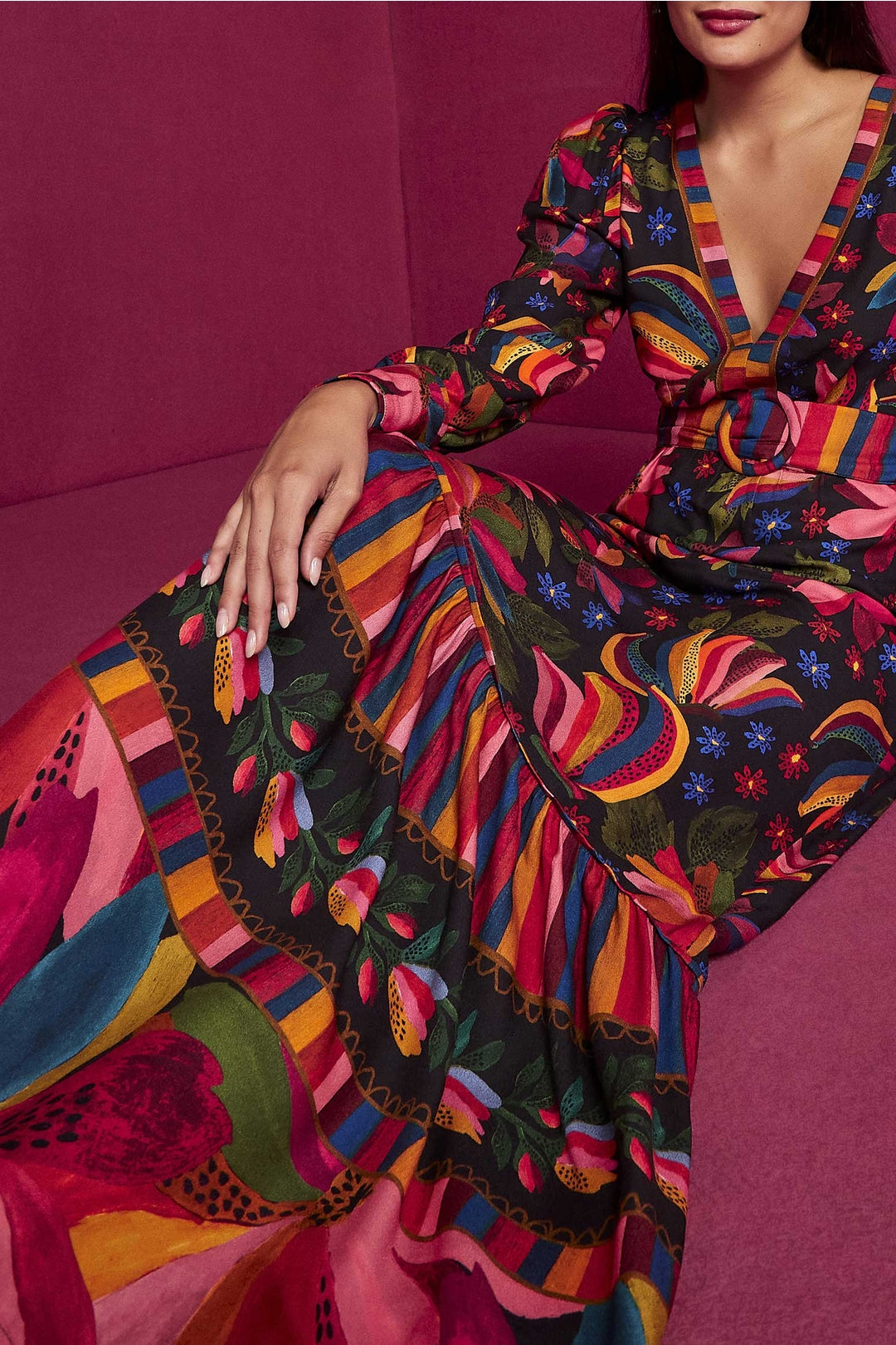 Robe longue Banana Sky - Noir