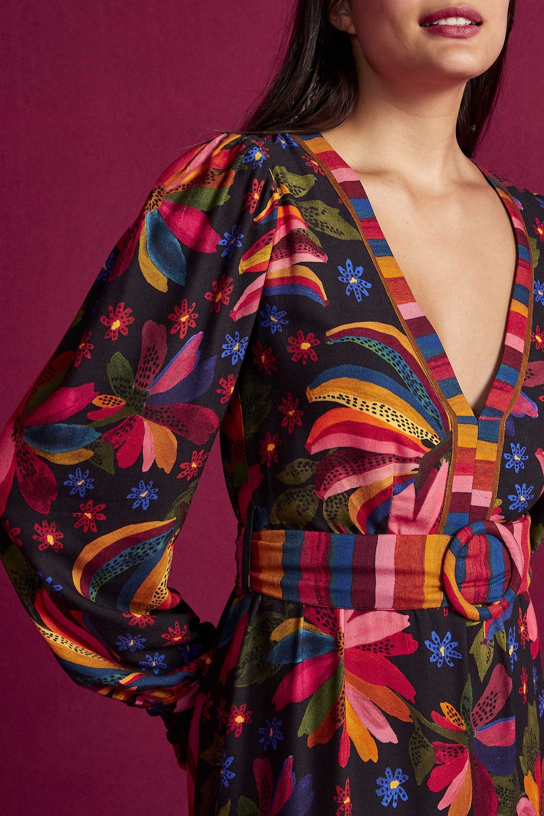 Robe longue Banana Sky - Noir