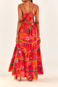 Good Vibes Maxi Dress - Red