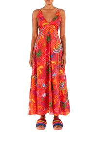Good Vibes Maxi Dress - Red