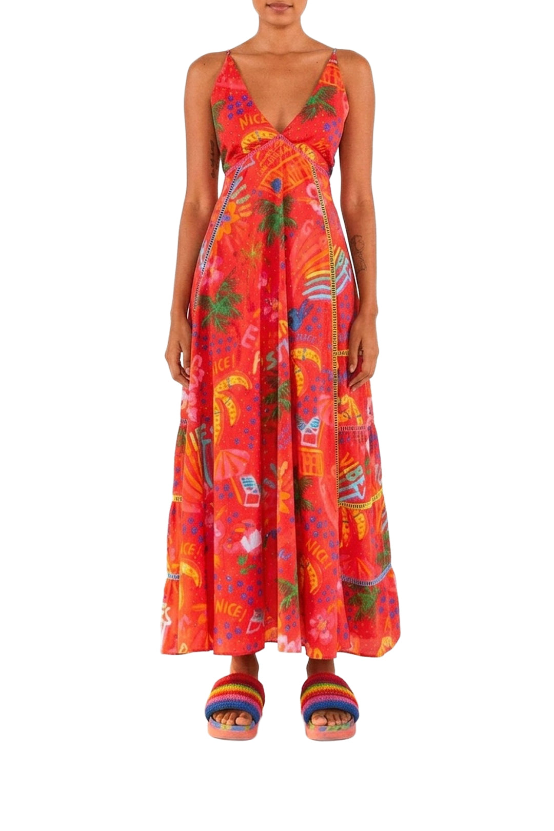 Good Vibes Maxi Dress - Red