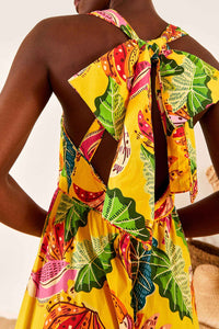 Robe longue Beaks & Bananas - Jaune