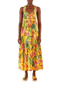 Robe longue Beaks & Bananas - Jaune