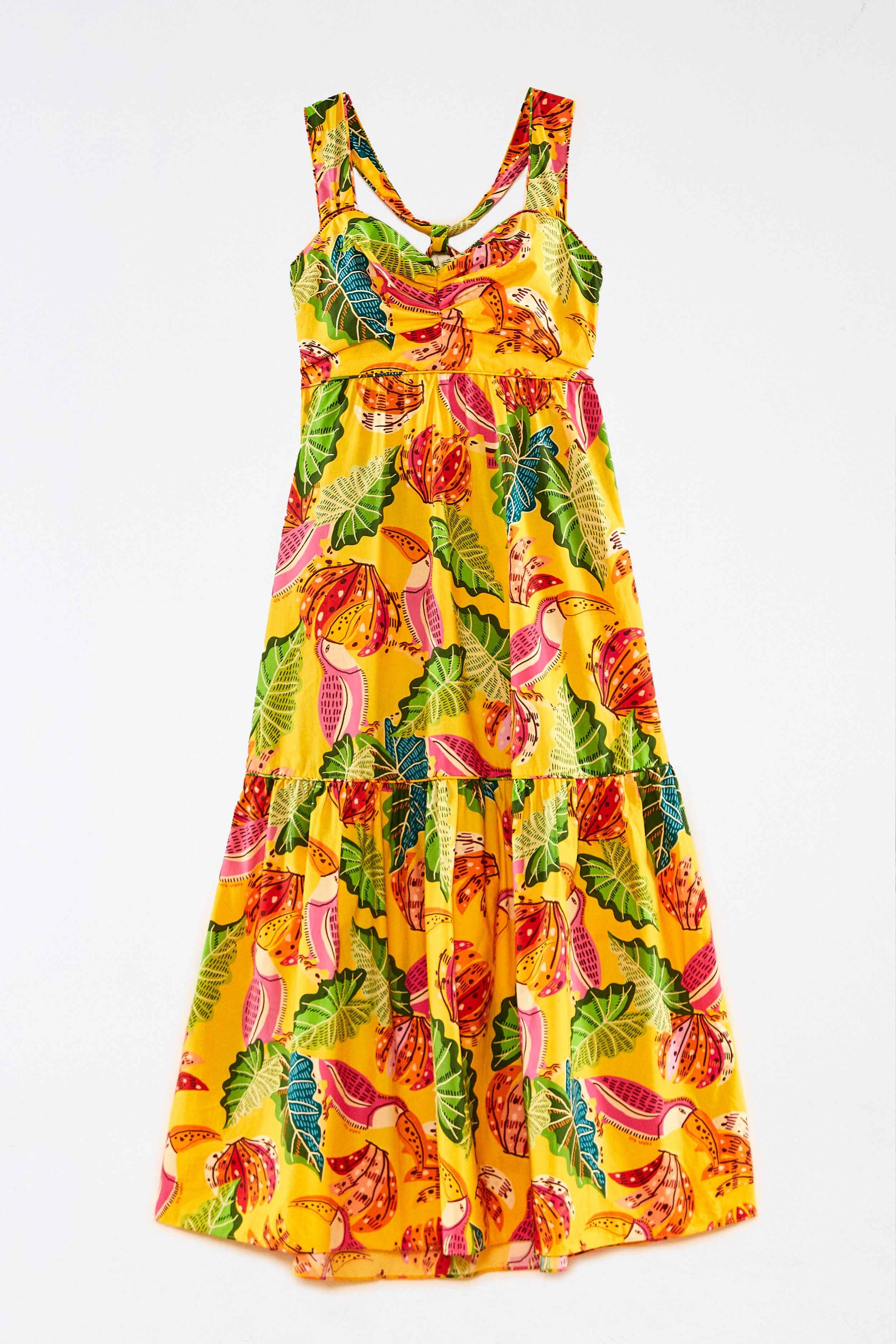 Robe longue Beaks & Bananas - Jaune