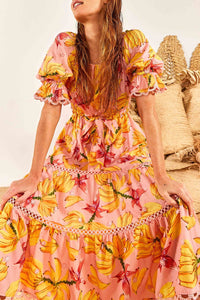 Robe midi Banana Taste - Orange
