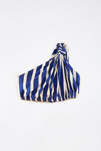Top Stripe Twisted en lin - Multicolore
