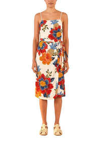 Pineapple Flowers Robe midi - Pineapple Flowers