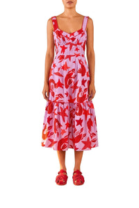Robe midi Lobster Sky - Multicolore