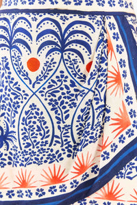 MEDIA OFF LINE_Mini jupe Afternoon Breeze en lin - Multicolore