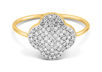 Bague Chance en or jaune & Diamant - Blanc