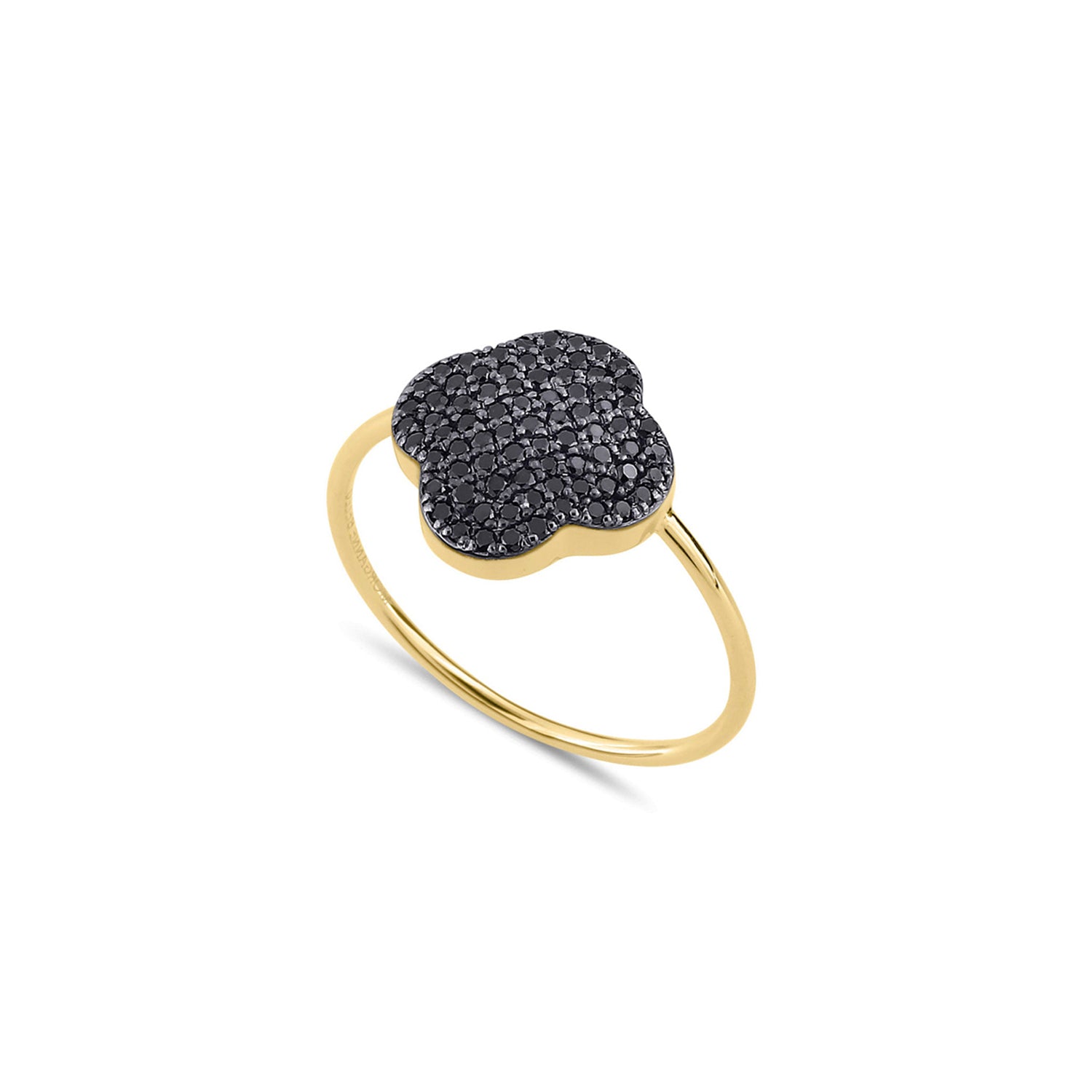 Bague Chance en or jaune & Diamant - Noir