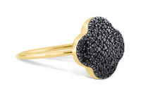 Bague Chance en or jaune & Diamant - Noir