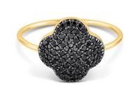 Bague Chance en or jaune & Diamant - Noir