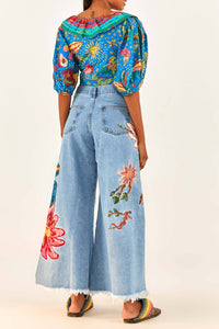 Blouse Ocean Stories - Bleu