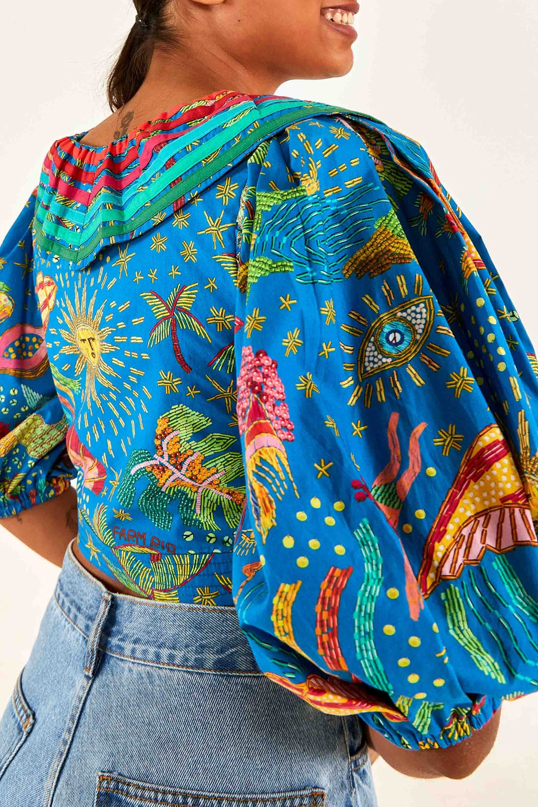 Blouse Ocean Stories - Bleu