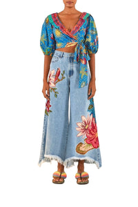 Blouse Ocean Stories - Bleu