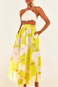 Yellow Neon Garden Jupe - Yellow Neon Garden