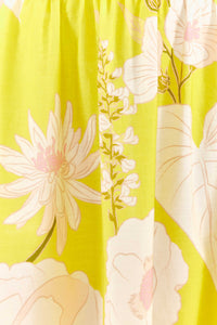 Jupe longue Neon Garden - Jaune