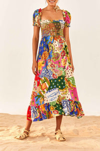 Robe midi Sunny - Multicolore