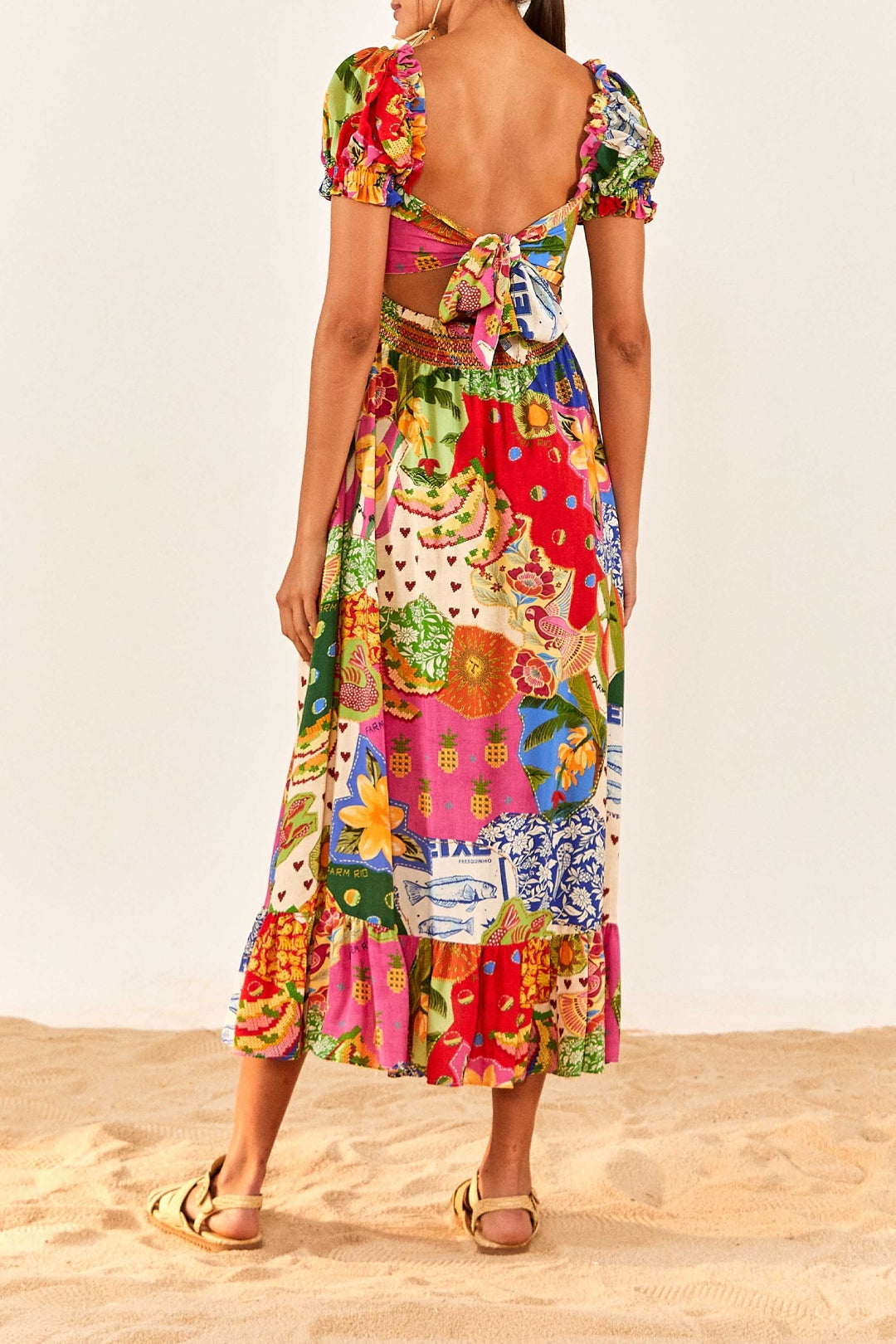 Robe midi Sunny - Multicolore