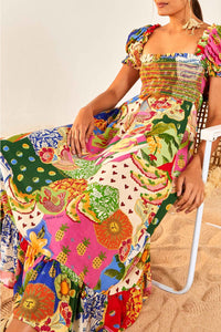 Robe midi Sunny - Multicolore