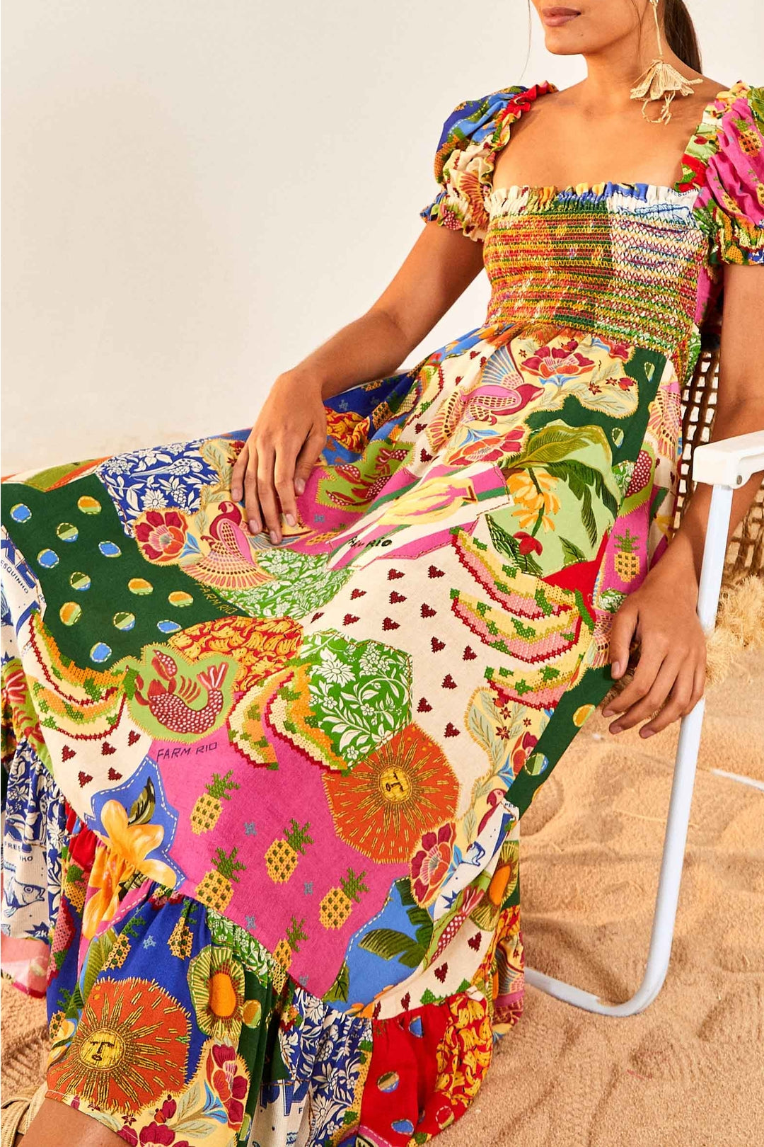 Robe midi Sunny - Multicolore