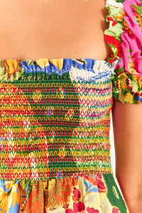 Robe midi Sunny - Multicolore