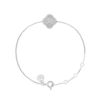 Chance bracelet in white gold & Diamond - White