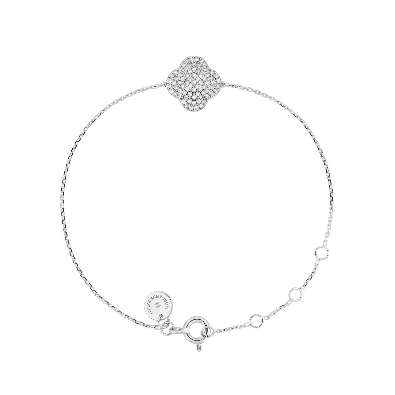 Chance bracelet in white gold & Diamond - White