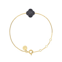 Bracelet Chance en or jaune & Diamant - Noir