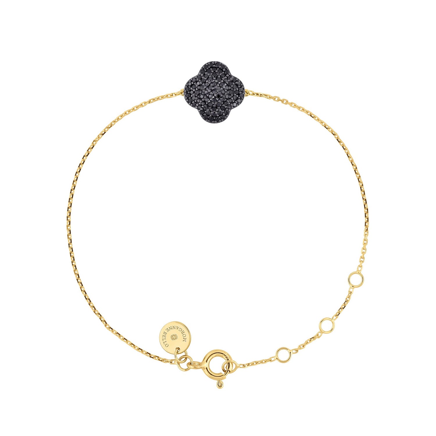 Bracelet Chance en or jaune & Diamant - Noir