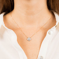 Collier Chance en or jaune & Diamant - Blanc