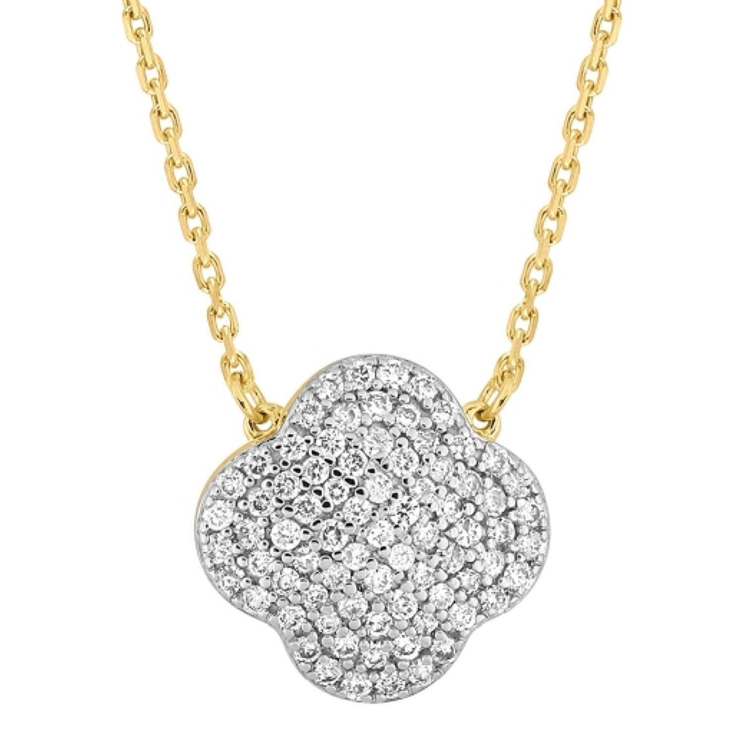 Collier Chance en or jaune & Diamant - Blanc