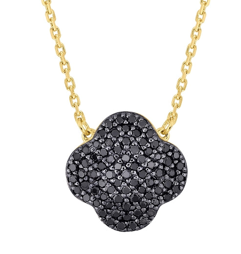 Collier Chance en or jaune & Diamant - Noir