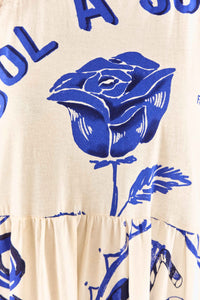 Robe longue t-shirt Rainha Das Aguas - Blanc