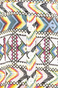 Amulette midi dress in linen - Multicolour