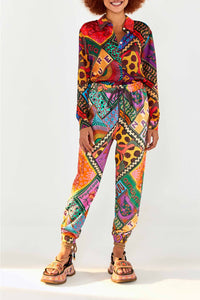 Chemise Dotted Patch en foulard - Multicolore