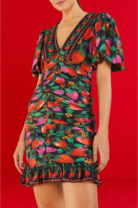 Robe courte Lady Strawberrymini - Noir