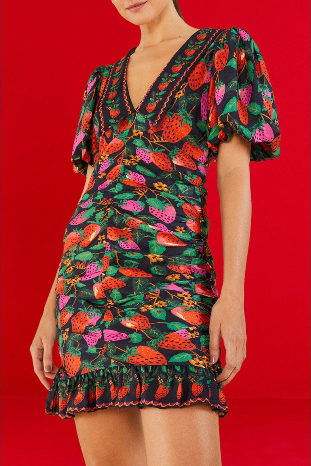 Robe courte Lady Strawberrymini - Noir