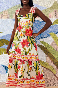 Robe longue Cashew Garden - Multicolore