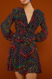 Robe courte Rainbow Oxen - Noir