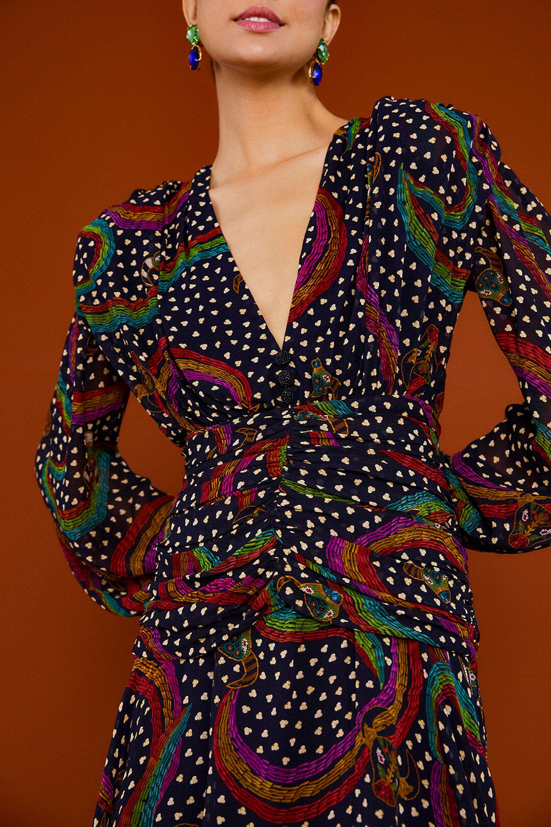 Robe courte Rainbow Oxen - Noir