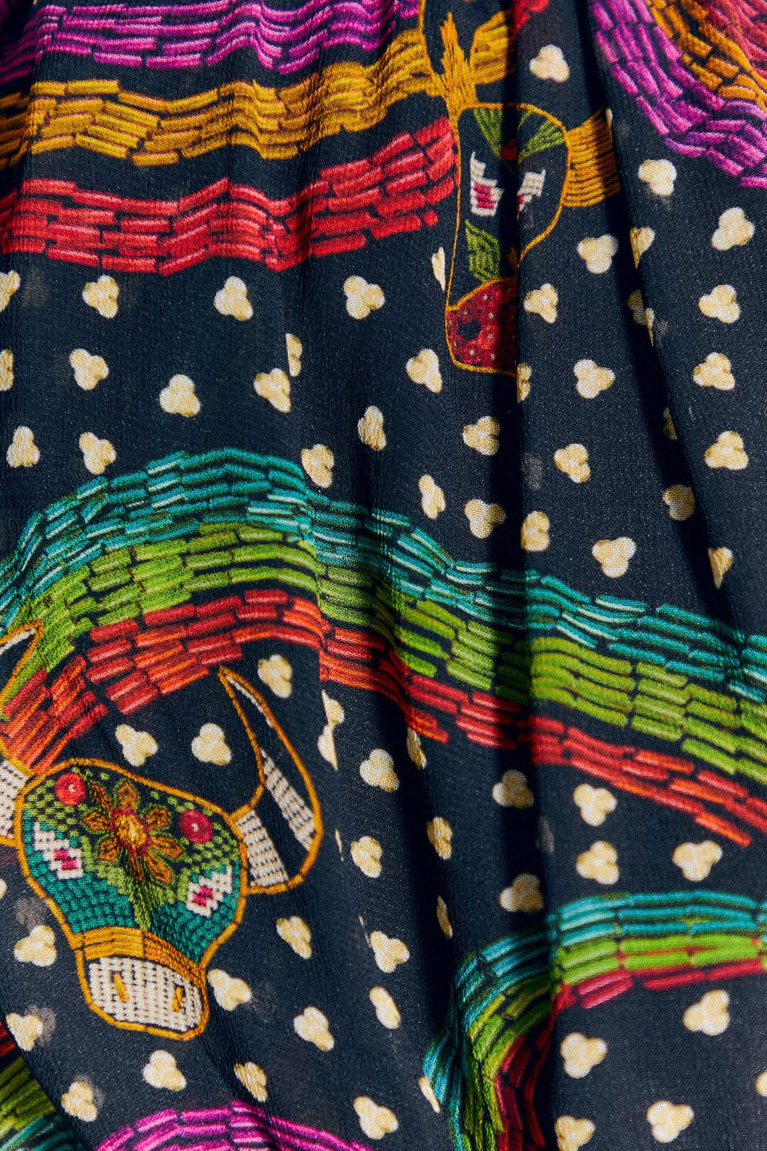 Robe courte Rainbow Oxen - Noir