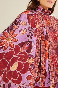 Blouse Sweet floral - Rouge