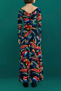 Chevron Forest Black Robe courte - Chevron Forest Black